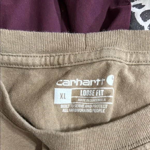 Carhartt Tan Short Sleeve Tee - Picture 3 of 3